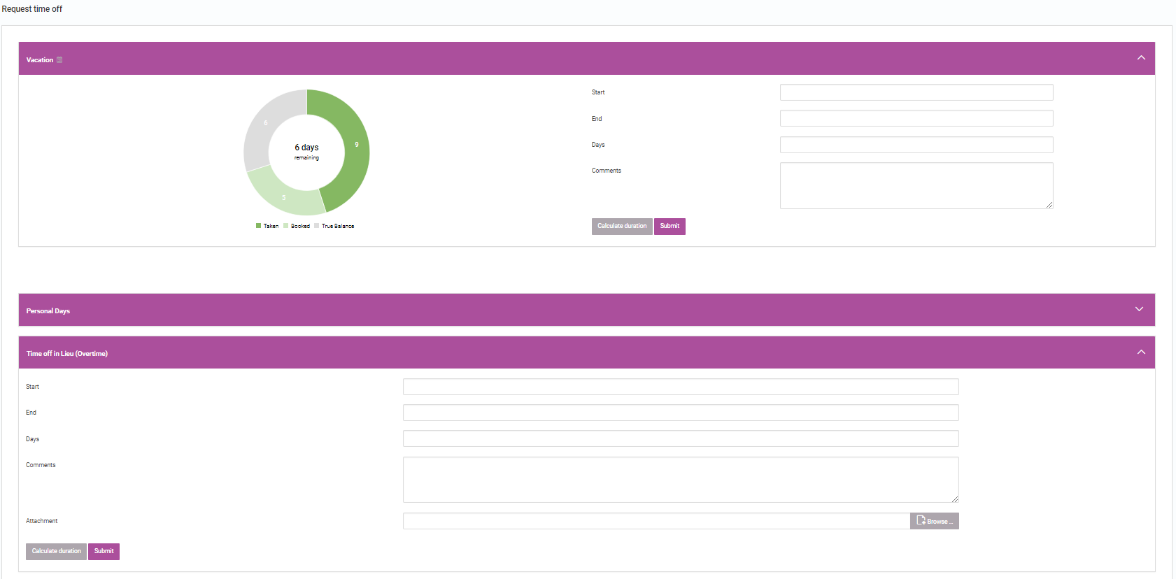 Setting up Time off in Lieu - HRWize